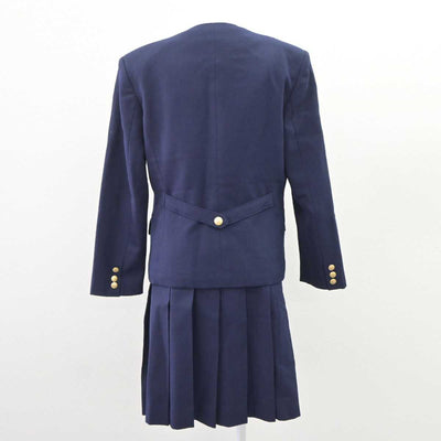 【中古】岡山県 就実高等学校 女子制服 3点 (ブレザー・ベスト・スカート) sf063867