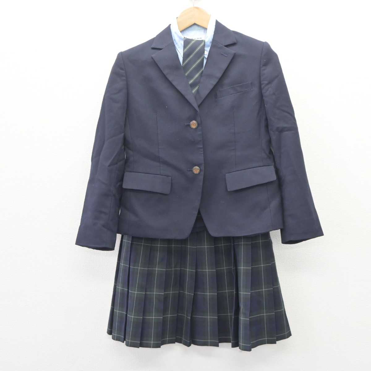 【中古】熊本県 玉名女子高等学校 女子制服 4点 (ブレザー・シャツ・スカート) sf063873