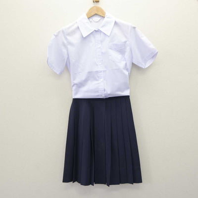 【中古】神奈川県 江陽中学校 女子制服 2点 (シャツ・スカート) sf063880