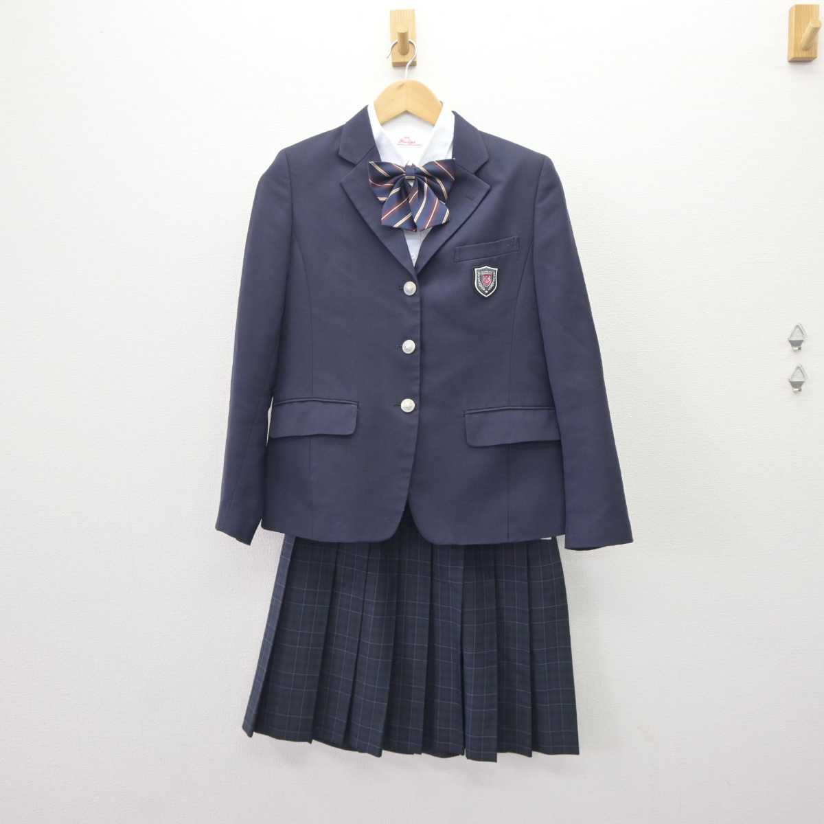 【中古】山形県 南陽高等学校 女子制服 4点 (ブレザー・シャツ・スカート) sf063890