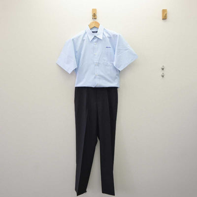 【中古】宮崎県 日向学院中学校・高等学校 男子制服 2点 (シャツ・ズボン) sf063901