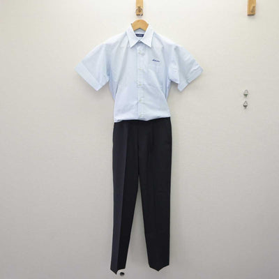 【中古】宮崎県 日向学院中学校・高等学校 男子制服 2点 (シャツ・ズボン) sf063904