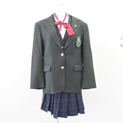 【中古】宮城県 仙台育英学園高等学校 女子制服 4点 (ブレザー・ベスト・スカート) sf063905