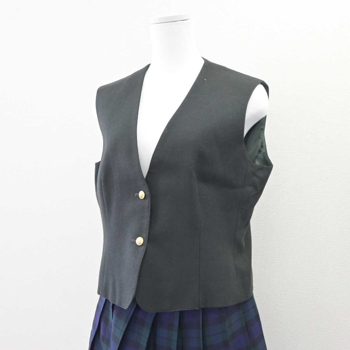 【中古】宮城県 仙台育英学園高等学校 女子制服 4点 (ブレザー・ベスト・スカート) sf063905