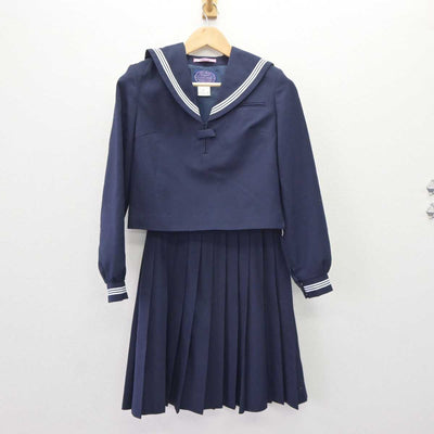 【中古】北海道 釧路市立共栄中学校 女子制服 2点 (セーラー服・スカート) sf063911