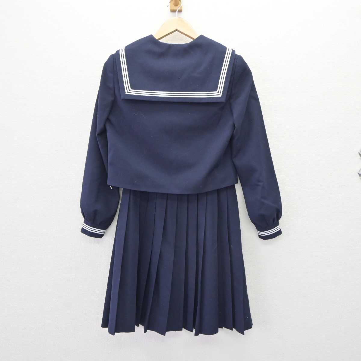 【中古】北海道 釧路市立共栄中学校 女子制服 2点 (セーラー服・スカート) sf063911