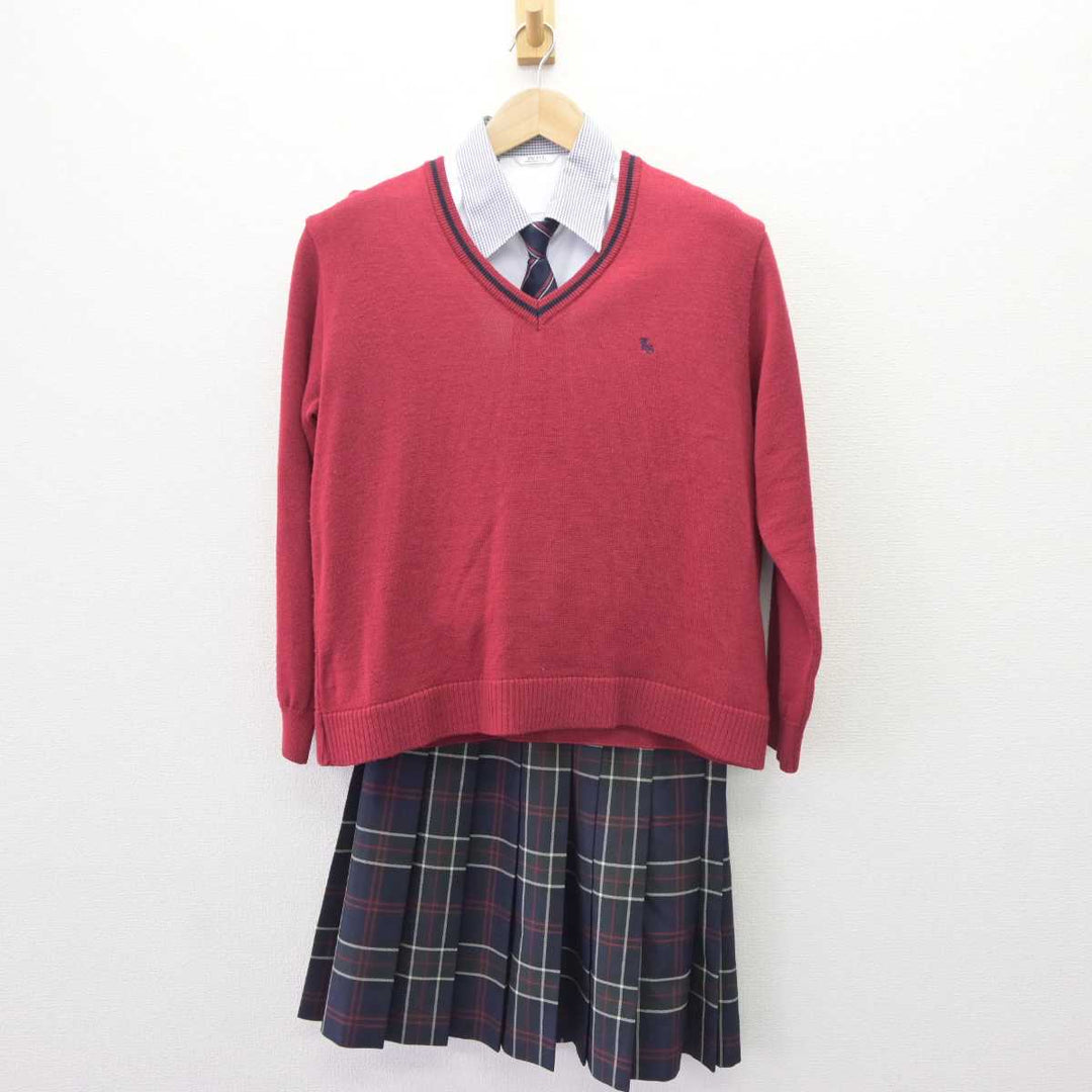 【中古】鳥取県 米子松蔭高等学校 女子制服 5点 (ブレザー・ニット・シャツ・スカート) sf063916 | 中古制服通販パレイド