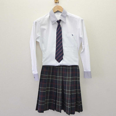 【中古】鳥取県 米子松蔭高等学校 女子制服 5点 (ブレザー・ニット・シャツ・スカート) sf063916