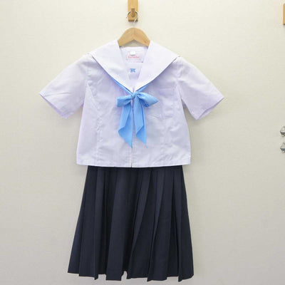 【中古】愛知県 牧の池中学校 女子制服 3点 (セーラー服・スカート) sf063926