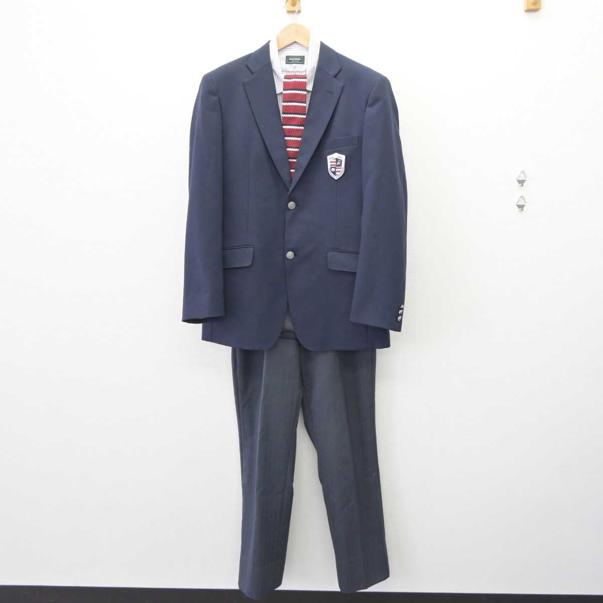 【中古】愛知県 愛知総合工科高等学校 男子制服 5点 (ブレザー・シャツ・ズボン) sf063928