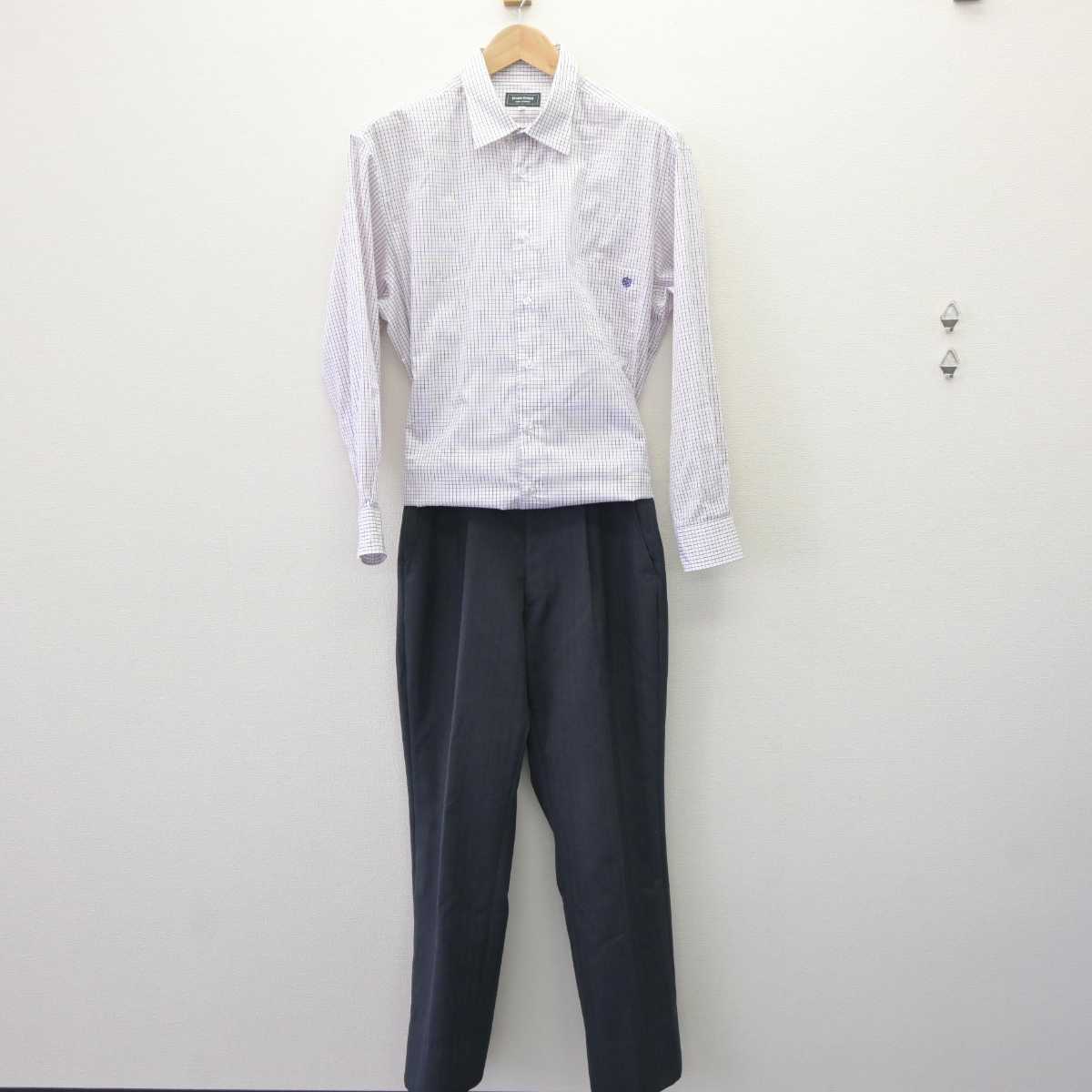 【中古】愛知県 愛知総合工科高等学校 男子制服 5点 (ブレザー・シャツ・ズボン) sf063928