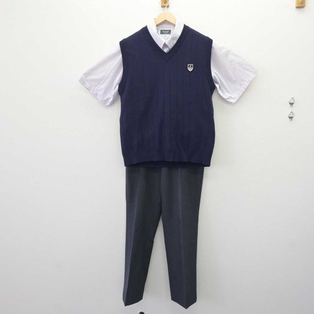 【中古】愛知県 愛知総合工科高等学校 男子制服 3点 (ニットベスト・シャツ・ズボン) sf063929 | 中古制服通販パレイド