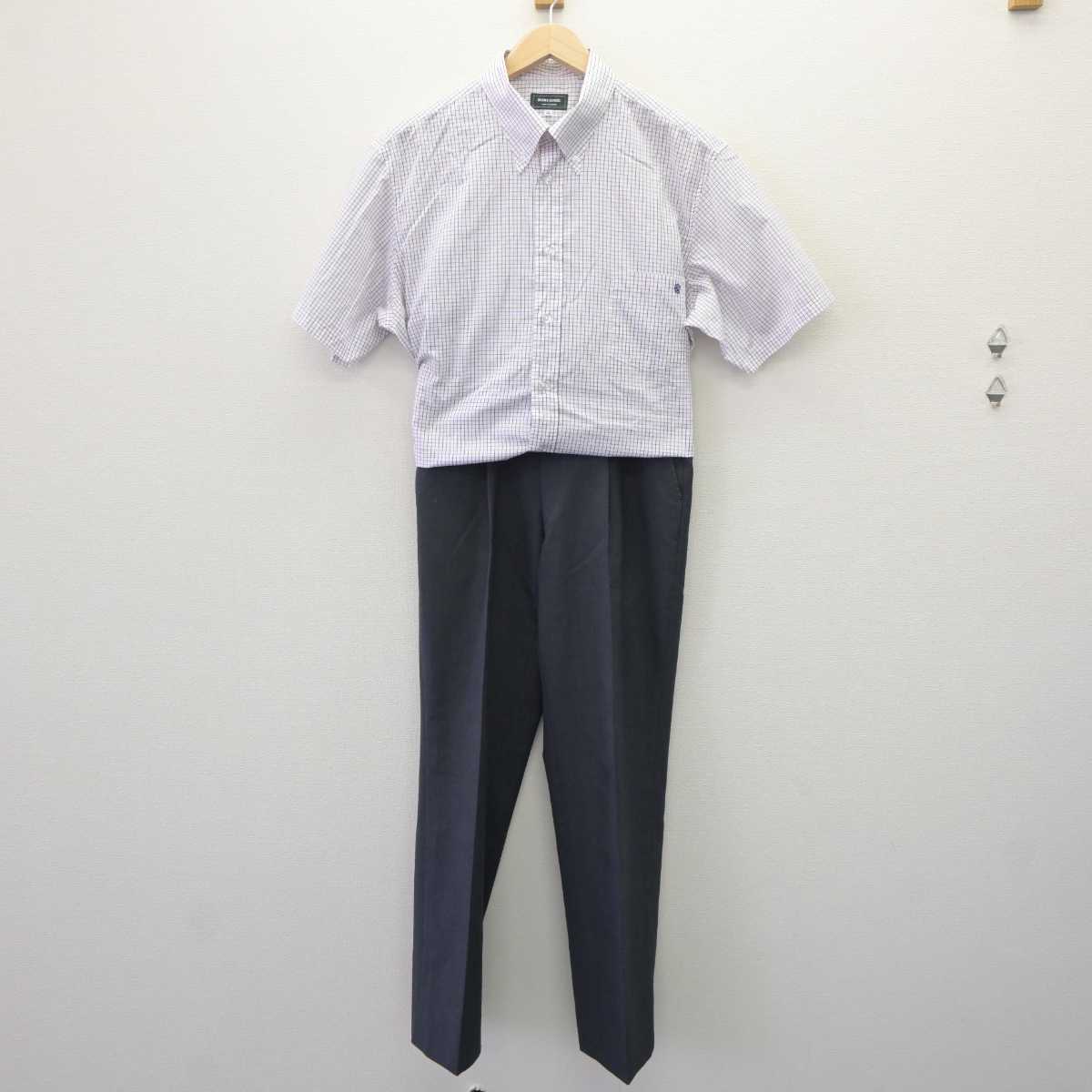 【中古】愛知県 愛知総合工科高等学校 男子制服 3点 (ニットベスト・シャツ・ズボン) sf063929