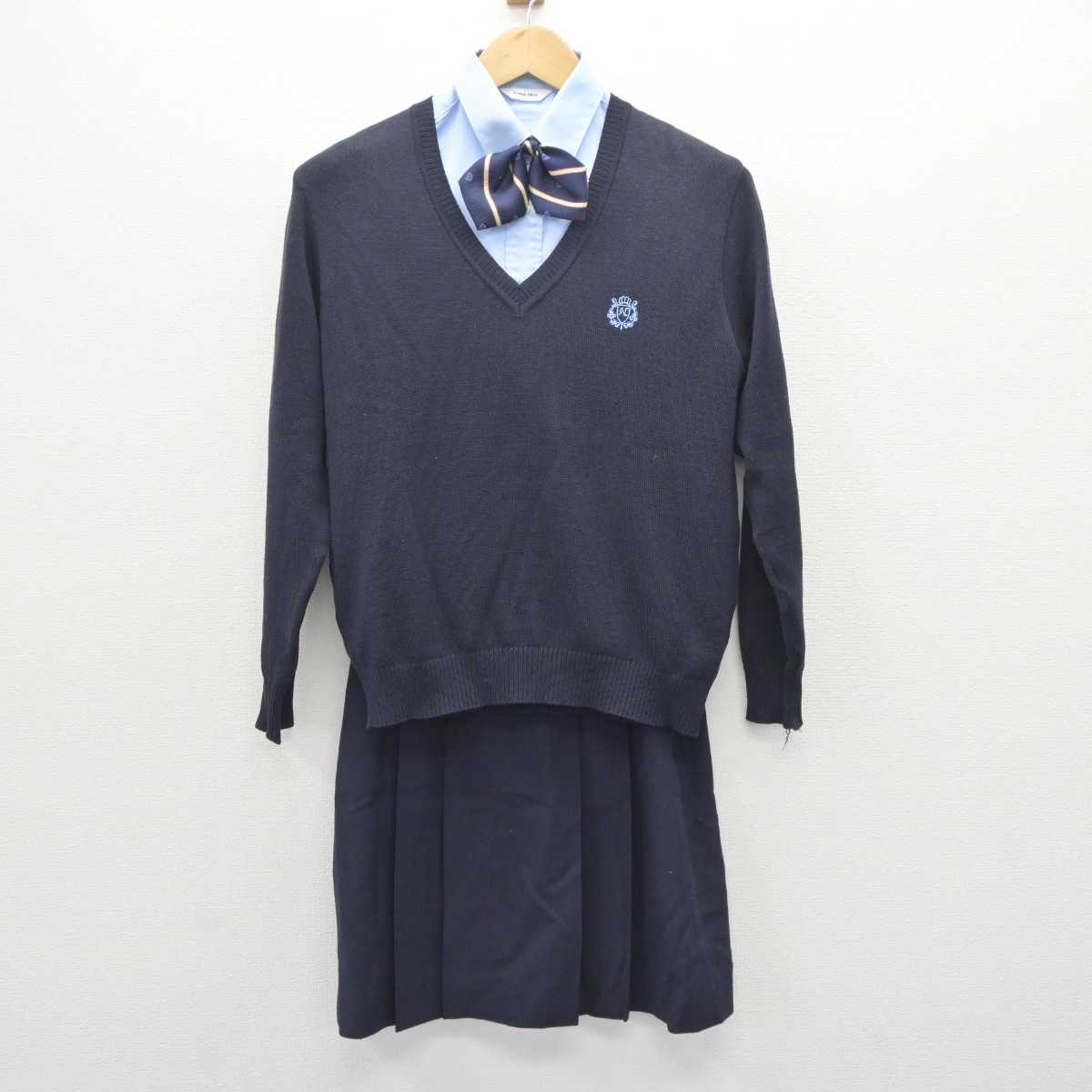 中古】東京都 日本女子体育大学附属二階堂高等学校 女子制服 5点 (ブレザー・ニット・シャツ・スカート) sf063930 | 中古制服通販パレイド