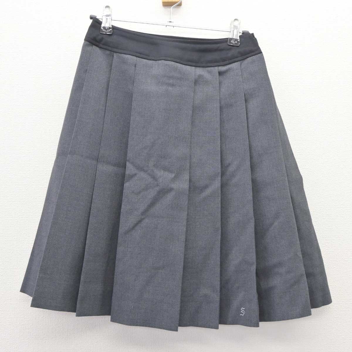 【中古】東京都 忍岡高等学校 女子制服 2点 (ニットベスト・スカート) sf063940