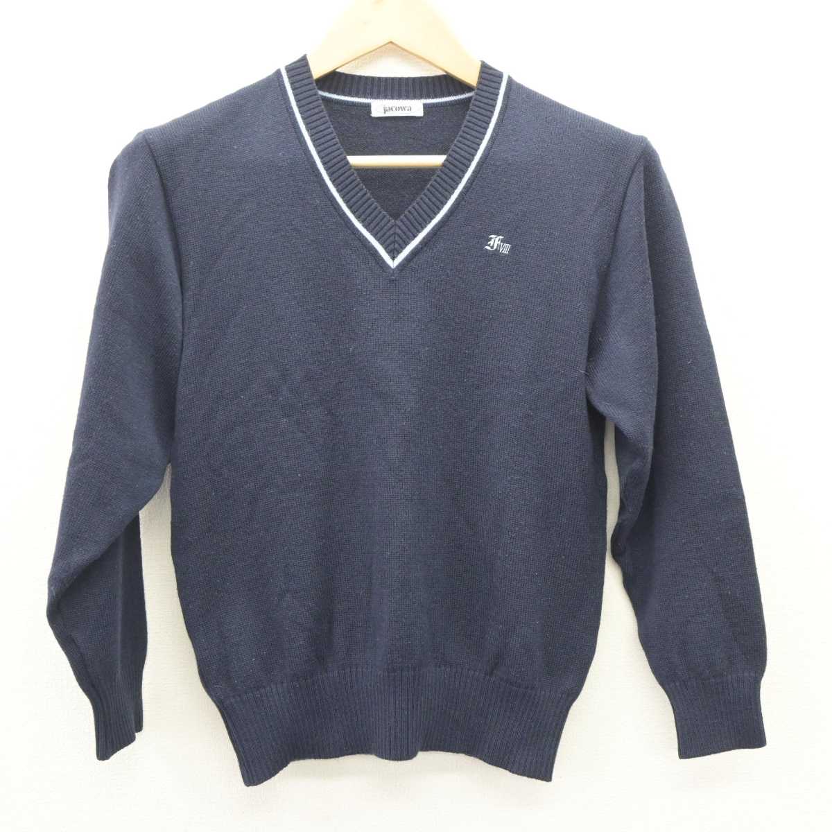 【中古】東京都 深川第八中学校 女子制服 2点 (ニット・スカート) sf063942