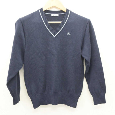 【中古】東京都 深川第八中学校 女子制服 2点 (ニット・スカート) sf063942