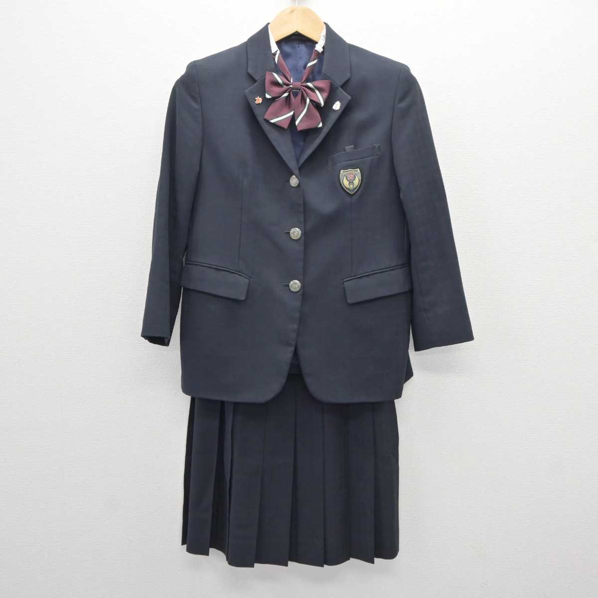 【中古】埼玉県 栄東中学・高等学校 女子制服 6点 (ブレザー・ベスト・スカート) sf063955