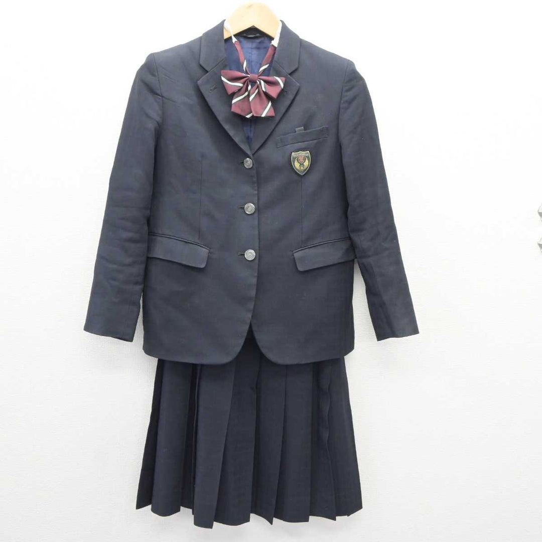 【中古】埼玉県 栄東中学・高等学校 女子制服 4点 (ブレザー・ニット・スカート) sf063956