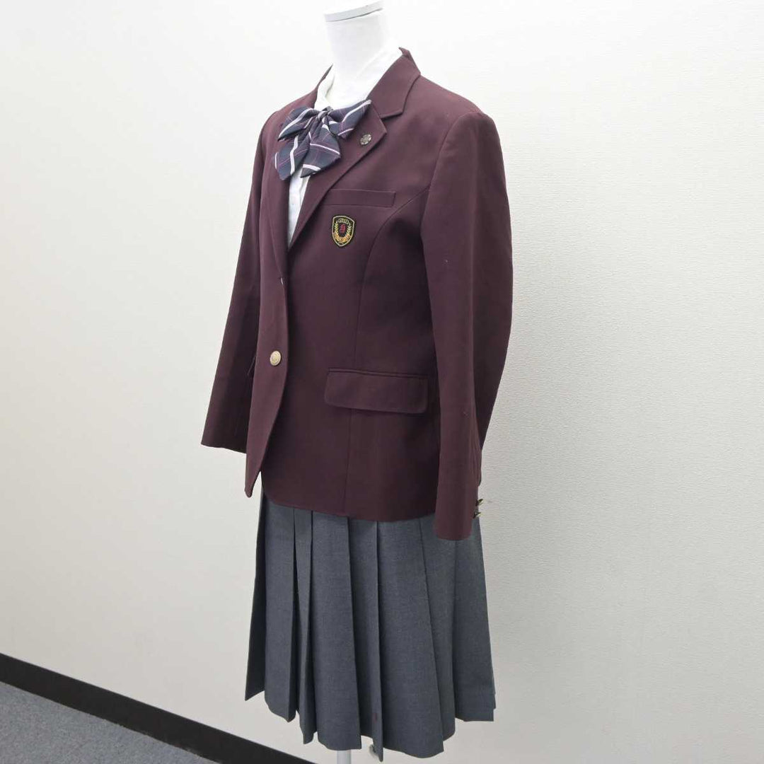 【中古】茨城県 常総学院高等学校 女子制服 5点 (ブレザー・シャツ・スカート) sf063964 | 中古制服通販パレイド