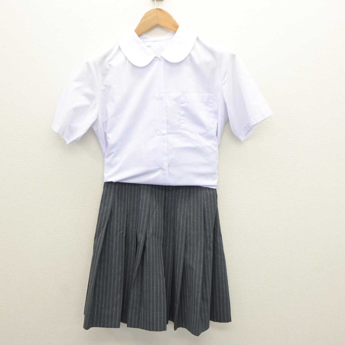 【中古】大阪府 和泉中学校 女子制服 3点 (シャツ・シャツ・スカート) sf063976