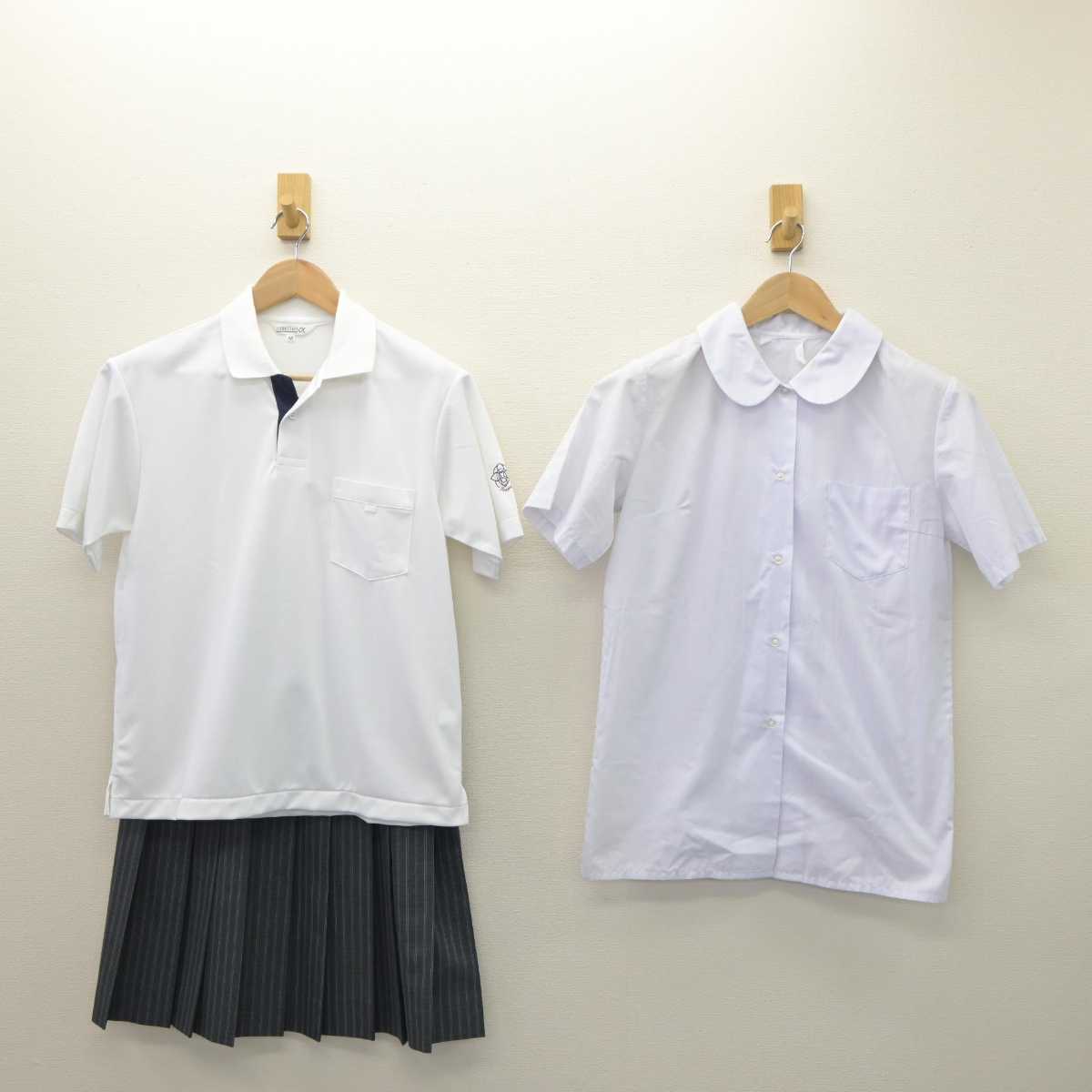 【中古】大阪府 和泉中学校 女子制服 3点 (シャツ・シャツ・スカート) sf063977