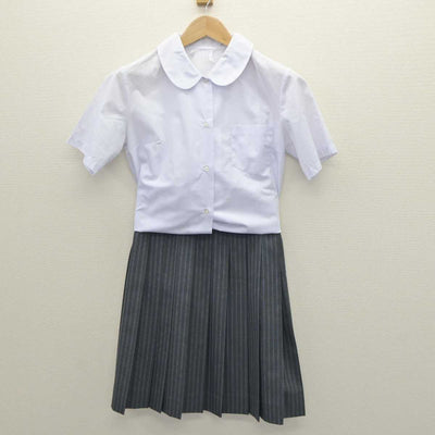 【中古】大阪府 和泉中学校 女子制服 3点 (シャツ・シャツ・スカート) sf063977