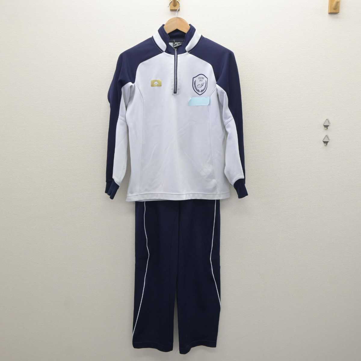 【中古】大阪府 和泉中学校 女子制服 2点 (ジャージ 上・ジャージ 下) sf063978