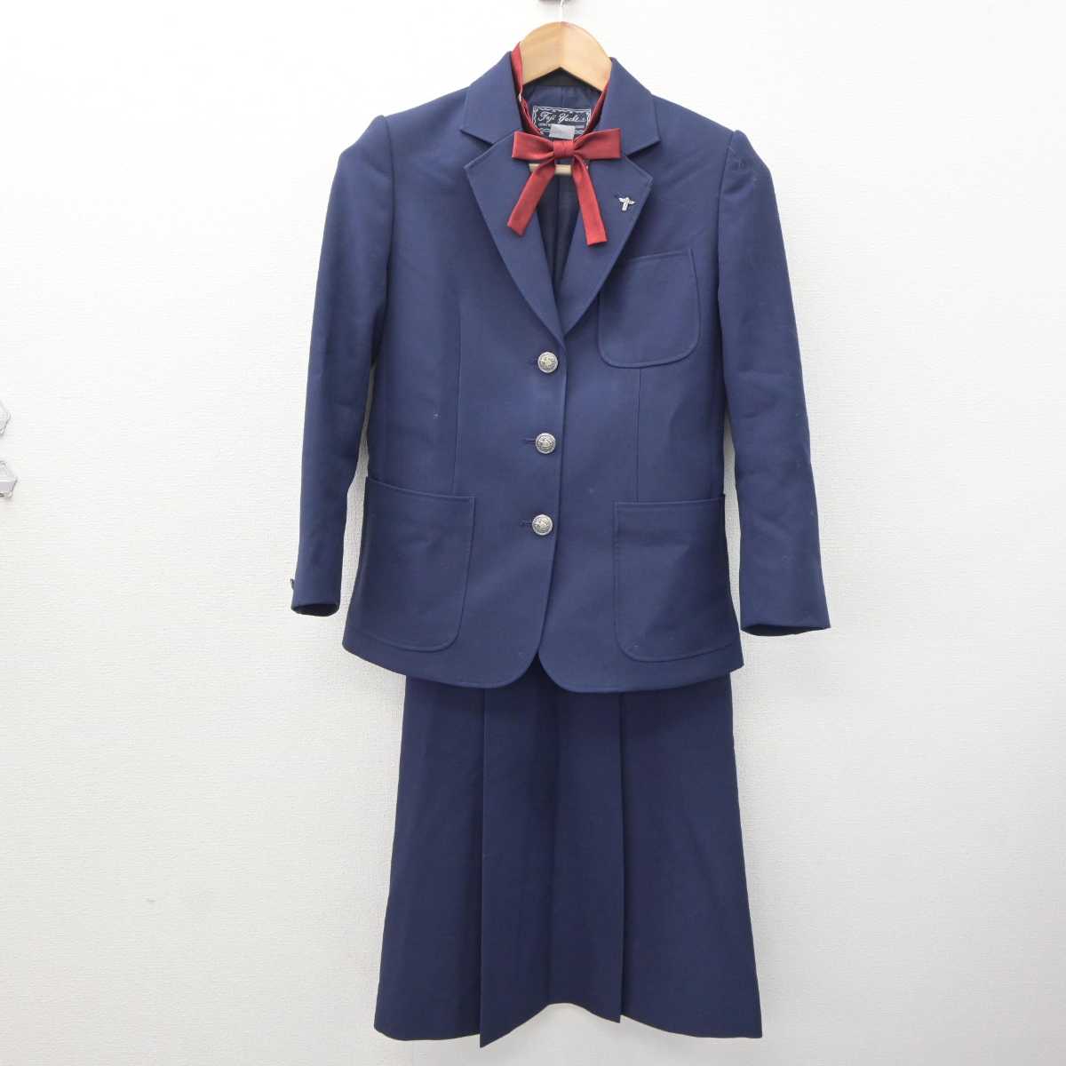 【中古】北海道 稲積中学校 女子制服 4点 (ブレザー・スカート) sf063981