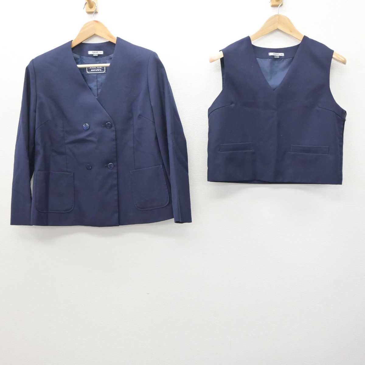 【中古】埼玉県 平野中学校 女子制服 3点 (ブレザー・ベスト・スカート) sf063983