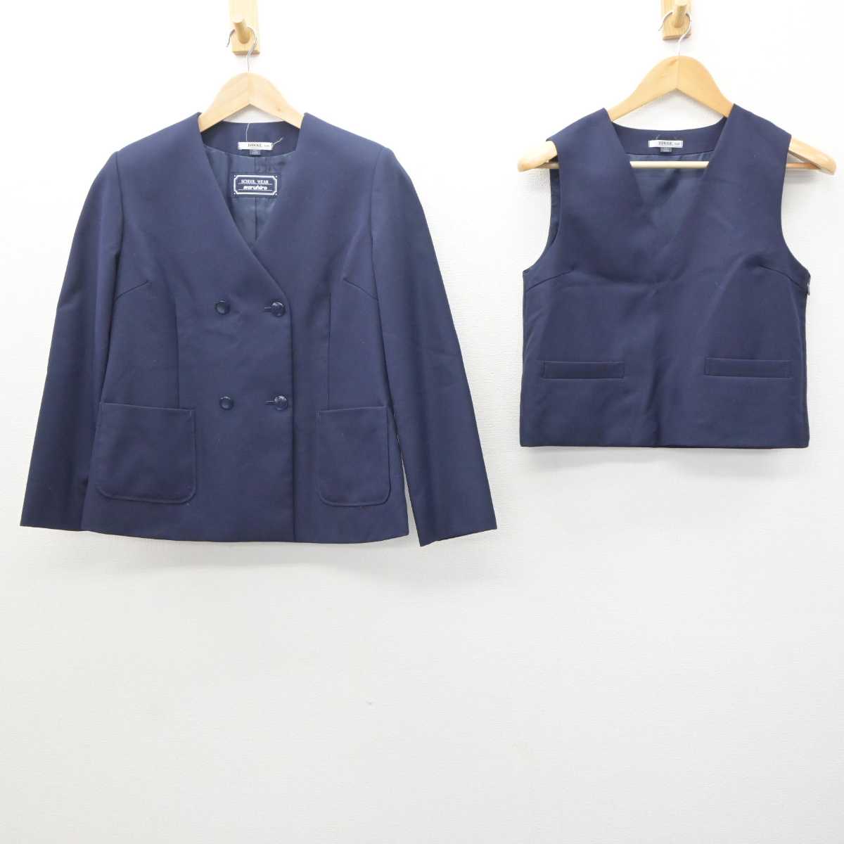 【中古】埼玉県 平野中学校 女子制服 3点 (ブレザー・ベスト・スカート) sf063984