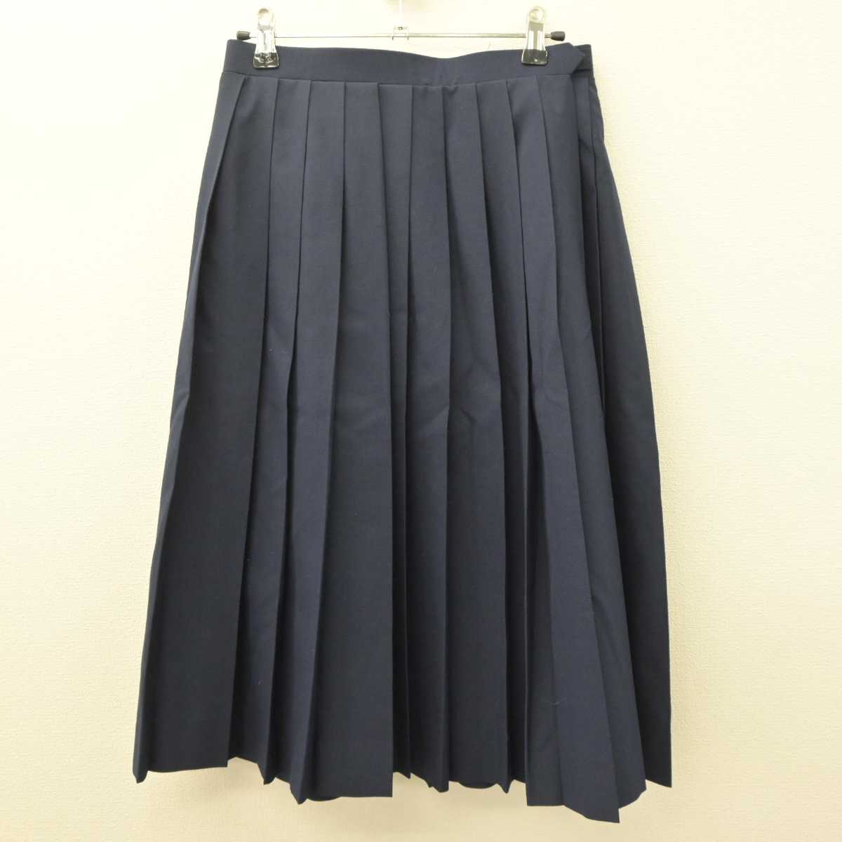 【中古】埼玉県 平野中学校 女子制服 3点 (ベスト・シャツ・スカート) sf063986