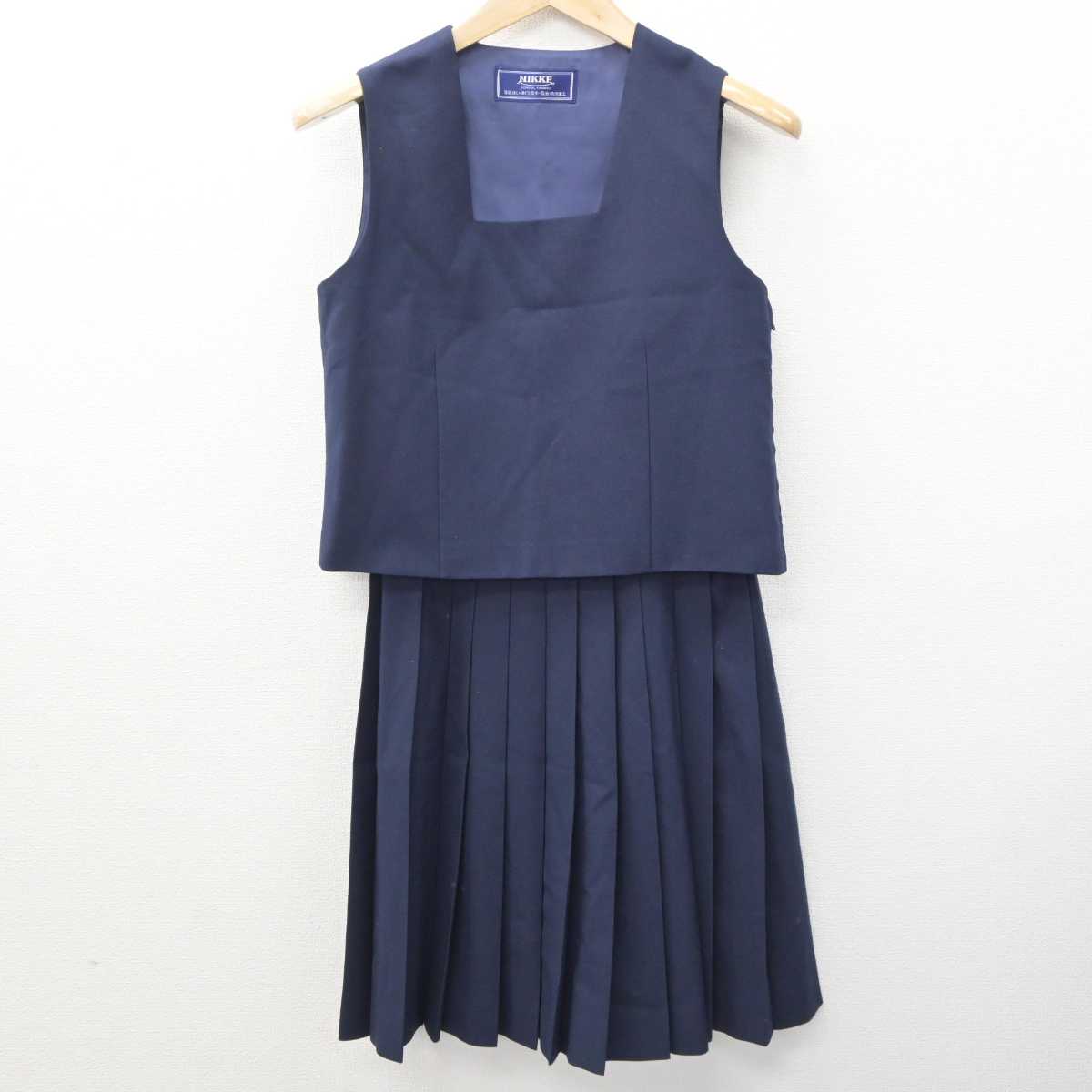 【中古】埼玉県 与野南中学校 女子制服 3点 (ブレザー・ベスト・スカート) sf063991