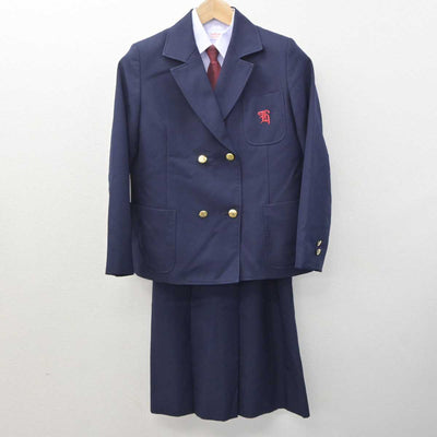 【中古】兵庫県 宝梅中学校 女子制服 5点 (ブレザー・ベスト・シャツ・スカート) sf063999