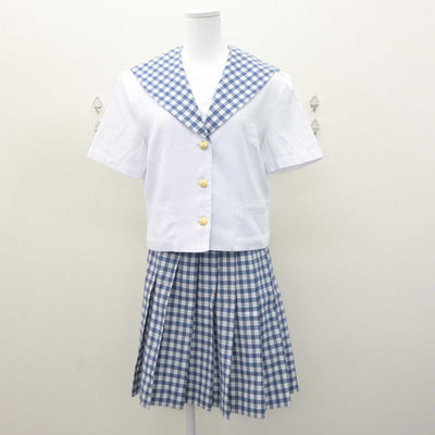 【中古】岡山県 就実中学校 女子制服 2点 (セーラー服・スカート) sf064002