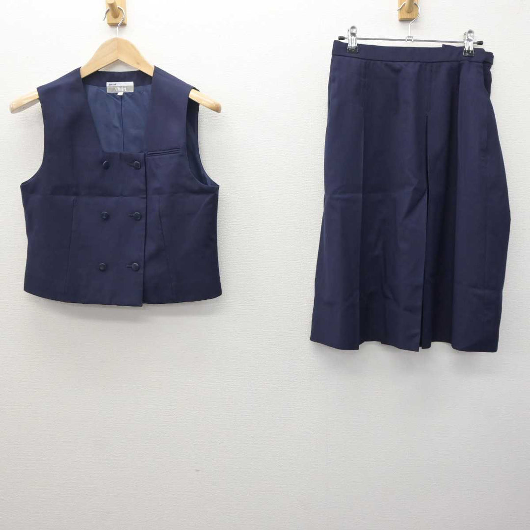 中古】埼玉県 川越女子高等学校 女子制服 2点 (ベスト・スカート) sf064006 | 中古制服通販パレイド