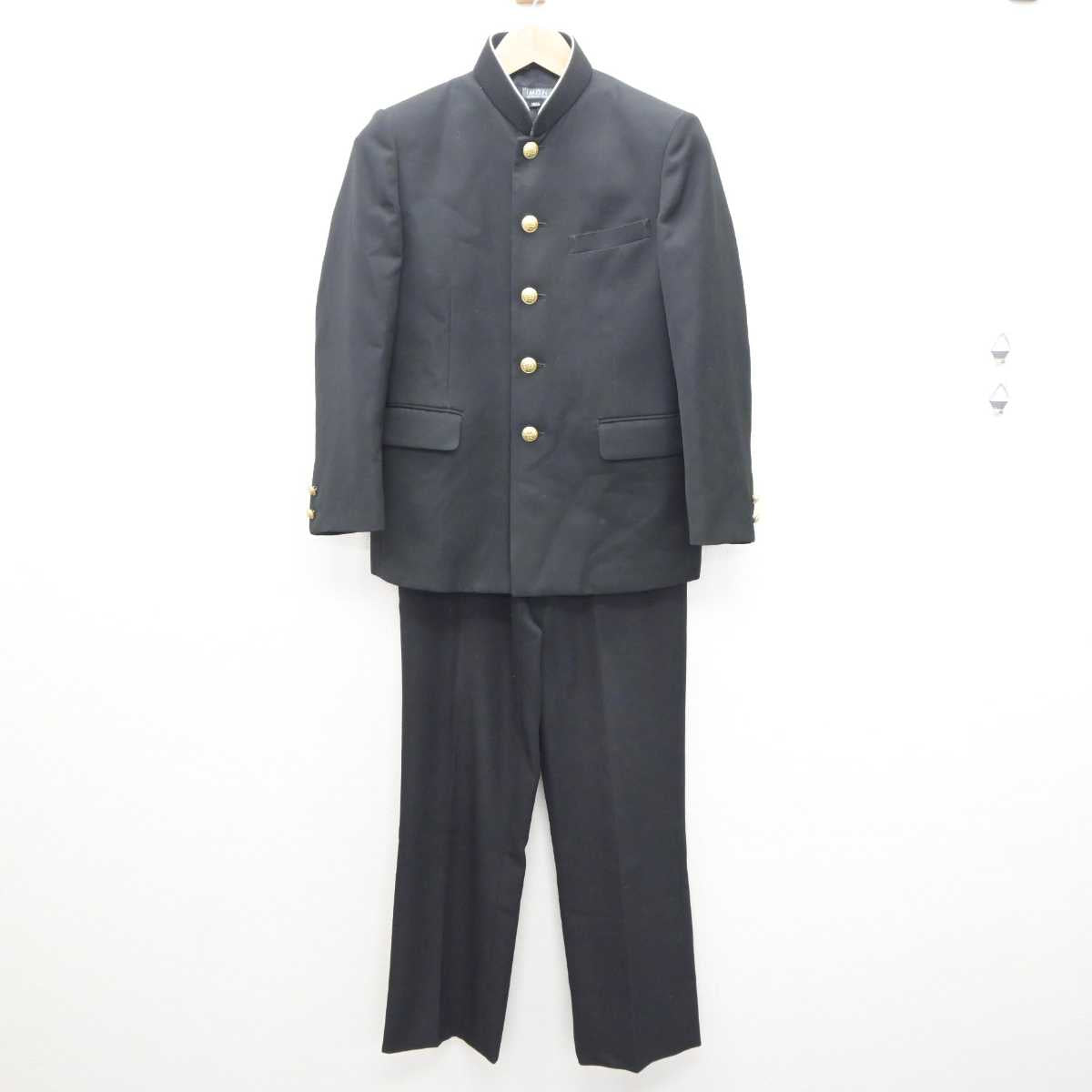 【中古】東京都 糀谷中学校 男子制服 3点 (学ラン・ズボン・ズボン) sf064028