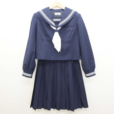 【中古】北海道 銭函中学校 女子制服 3点 (セーラー服・スカート) sf064029