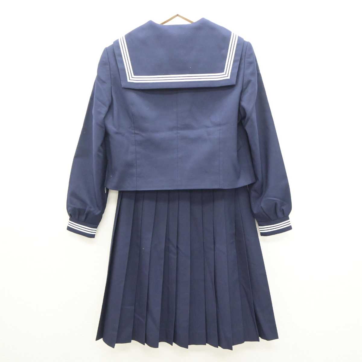 【中古】北海道 銭函中学校 女子制服 3点 (セーラー服・スカート) sf064029