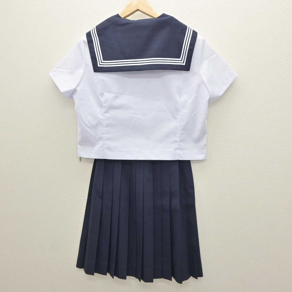 【中古】北海道 銭函中学校 女子制服 4点 (セーラー服・スカート) sf064031