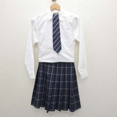 【中古】熊本県 文徳高等学校 女子制服 5点 (ブレザー・シャツ・スカート) sf064033