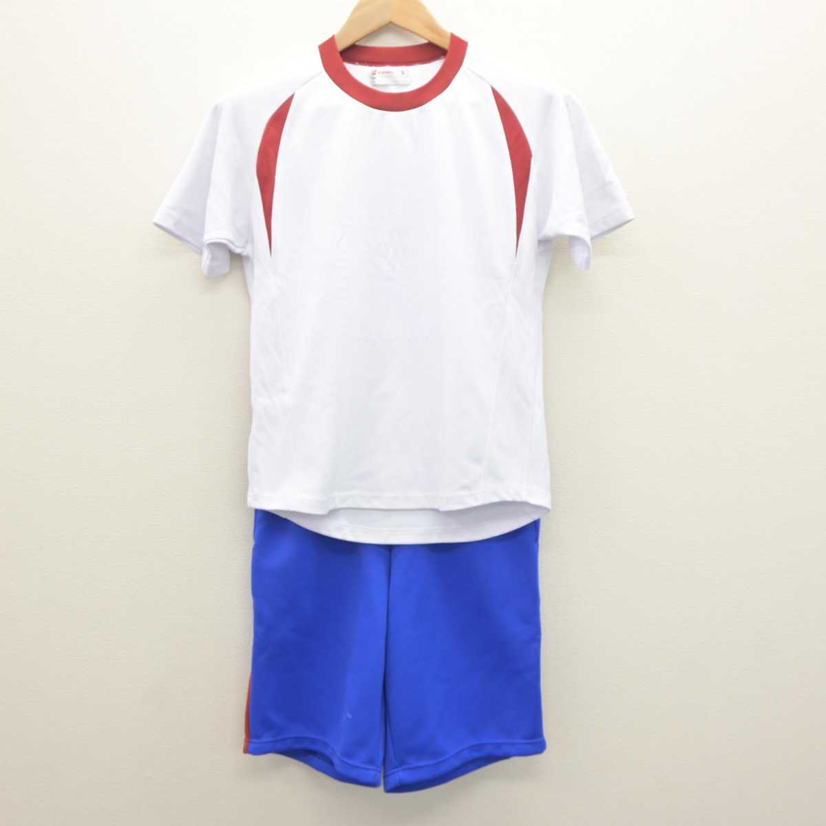 【中古】熊本県 文徳高等学校 女子制服 2点 (体操服 上・体操服 下) sf064039