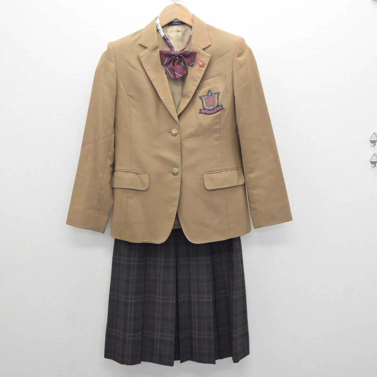 【中古】福岡県 東鷹高等学校 女子制服 4点 (ブレザー・スカート) sf064053