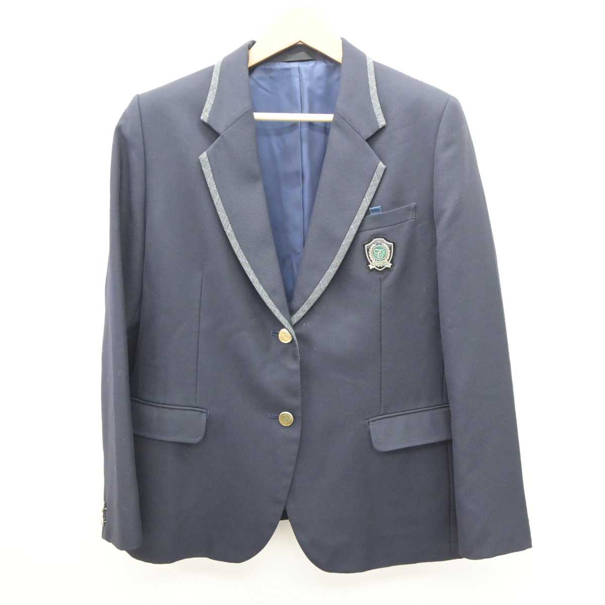 【中古】大阪府 竹見台中学校 女子制服 4点 (ブレザー・スカート) sf064071