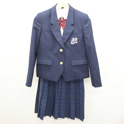 【中古】奈良県 八木中学校 女子制服 5点 (ブレザー・ベスト・シャツ・スカート) sf064074