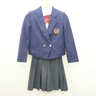 【中古】東京都 立川第七中学校 女子制服 4点 (ブレザー・シャツ・スカート) sf064077