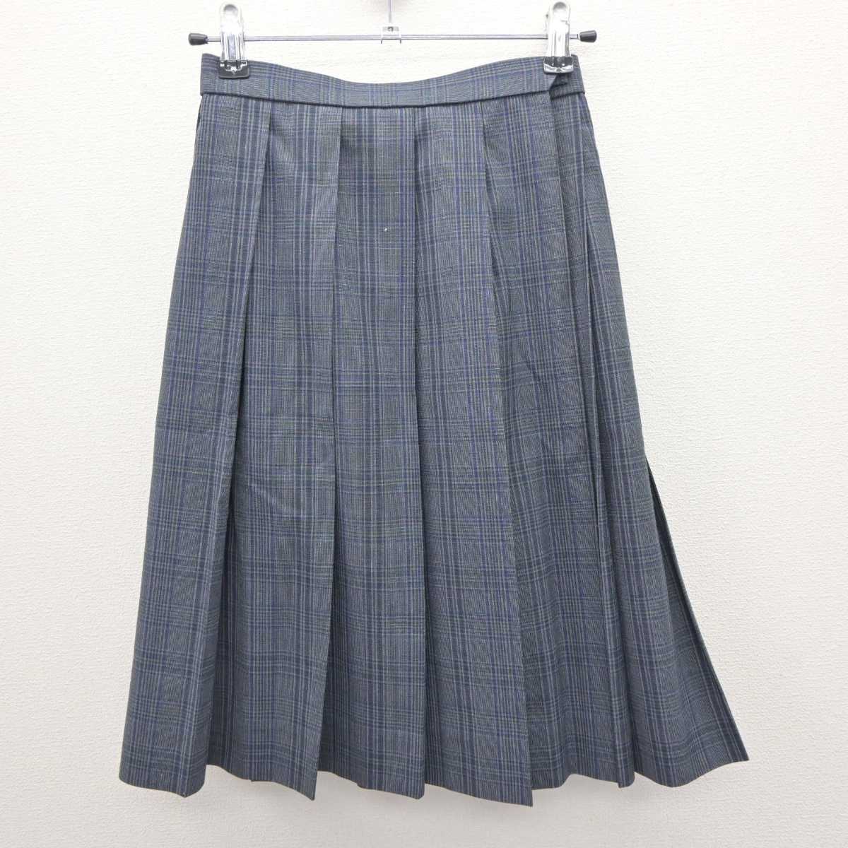 【中古】東京都 立川第七中学校 女子制服 2点 (シャツ・スカート) sf064078