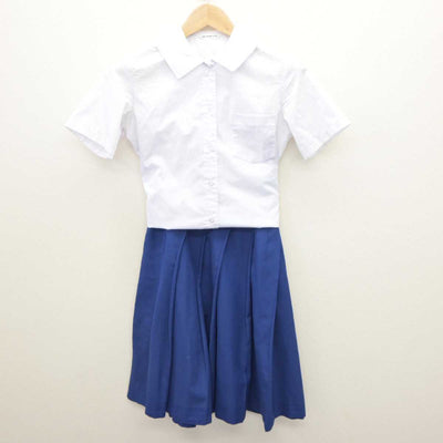 【中古】兵庫県 南ひばりガ丘中学校 女子制服 2点 (シャツ・スカート) sf064081