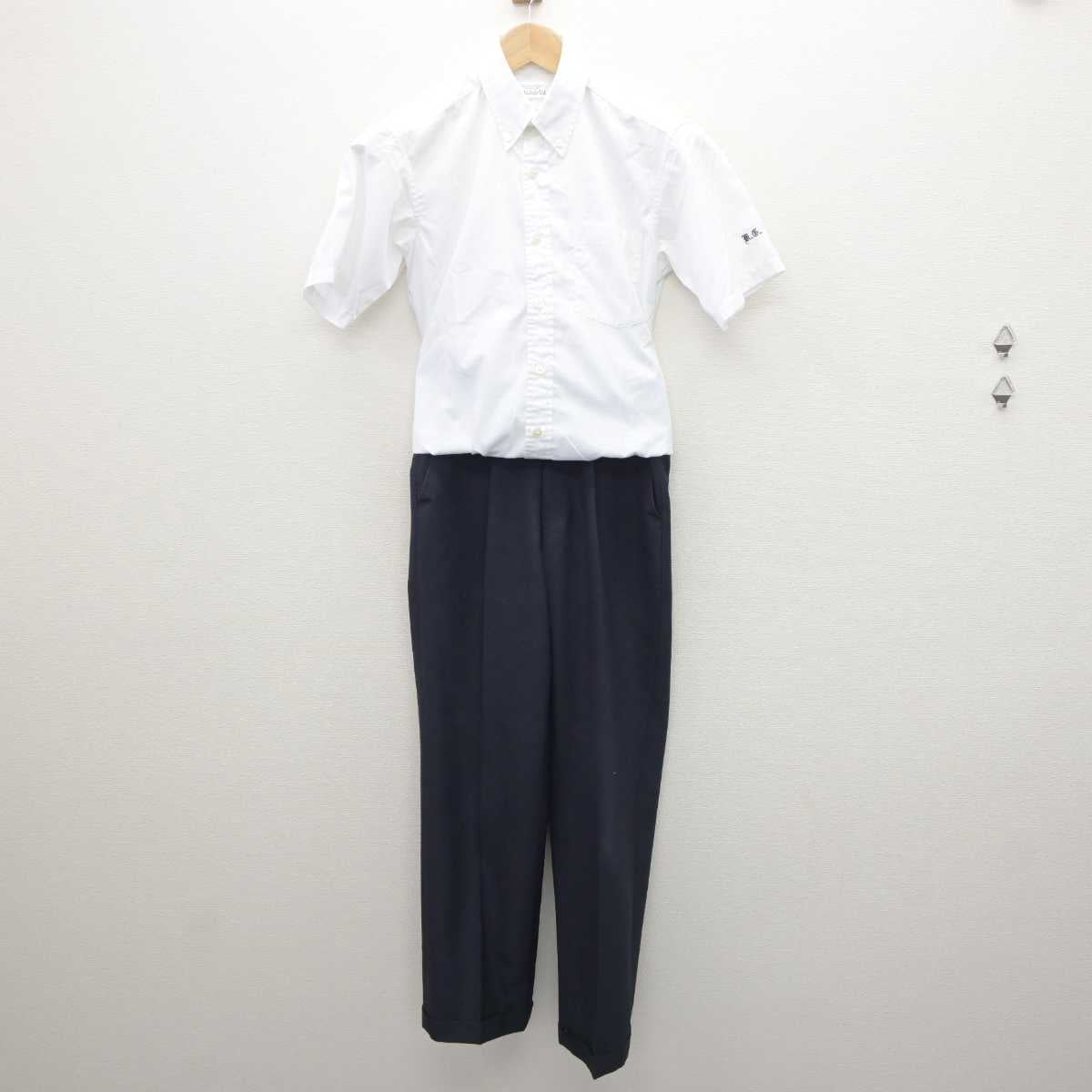 【中古】富山県 片山学園中学校・高等学校 男子制服 3点 (ニットベスト・シャツ・ズボン) sf064090