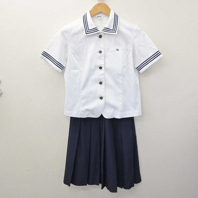 【中古】東京都 日本大学第三中学校・高等学校 女子制服 3点 (ニットベスト・シャツ・スカート) sf064101